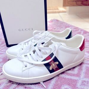 Gucci Ace Sneakers with Bee